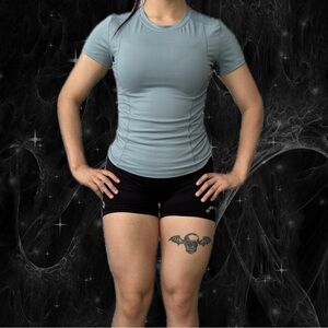 Stylish Blue Athletic Top for Women